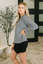 Different Kind of Gal Gingham Long Sleeve Blouse-Womens-Stay Foxy Boutique, Florissant, Missouri