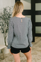 Different Kind of Gal Gingham Long Sleeve Blouse-Womens-Stay Foxy Boutique, Florissant, Missouri