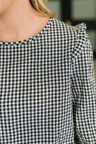 Different Kind of Gal Gingham Long Sleeve Blouse-Womens-Stay Foxy Boutique, Florissant, Missouri