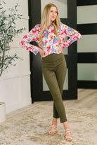 Distinguished Guest Floral Button Down-Womens-Stay Foxy Boutique, Florissant, Missouri