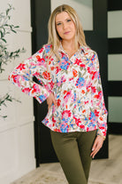 Distinguished Guest Floral Button Down-Womens-Stay Foxy Boutique, Florissant, Missouri