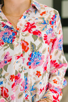 Distinguished Guest Floral Button Down-Womens-Stay Foxy Boutique, Florissant, Missouri