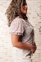 Divine Feminine Balloon Sleeve Bodysuit-Bodysuits-Stay Foxy Boutique, Florissant, Missouri