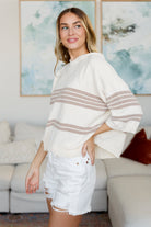 Don't Forget the Cold Foam Striped Hoodie-Tops-Stay Foxy Boutique, Florissant, Missouri