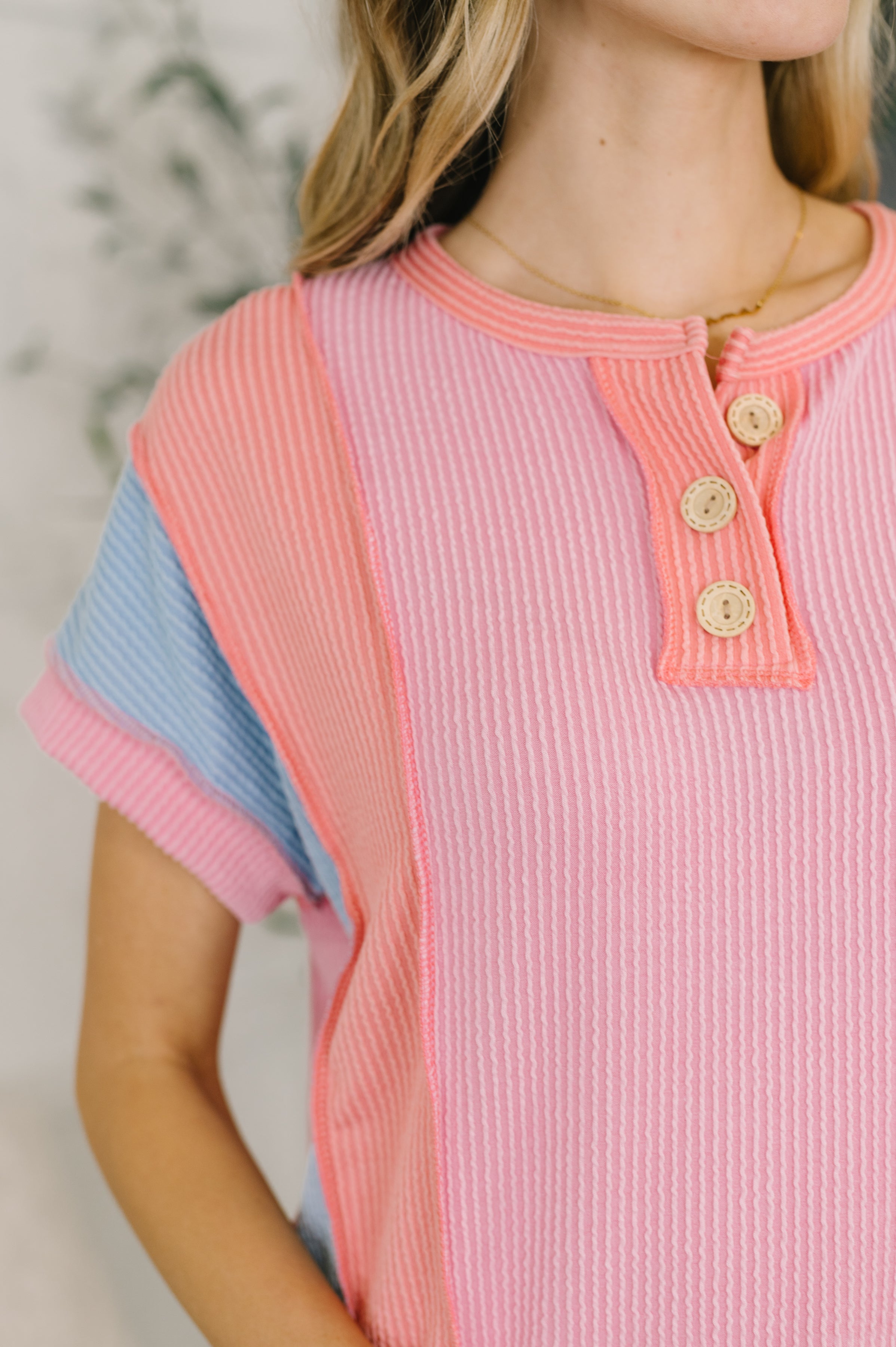 Don't Stop Til' You Get Enough Color Block Top-Womens-Stay Foxy Boutique, Florissant, Missouri