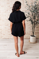 Don't Worry 'Bout a Thing V-Neck Romper-Jumpsuits & Rompers-Stay Foxy Boutique, Florissant, Missouri