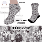 XX HORROR - CUSTOM PRINTED SOCKS ROUND 2-Socks-Stay Foxy Boutique, Florissant, Missouri