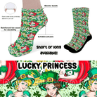 LUCKY PRINCESS - CUSTOM PRINTED SOCKS ROUND 2-Socks-Stay Foxy Boutique, Florissant, Missouri