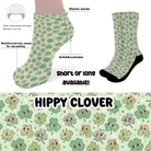 HIPPY CLOVER - CUSTOM PRINTED SOCKS ROUND 2-Socks-Stay Foxy Boutique, Florissant, Missouri