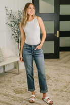 Doris Mid Rise Boyfriend with Adjustable Back Tab + Hollywood WB-Womens-Stay Foxy Boutique, Florissant, Missouri