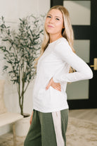 Down to the Basics Long Sleeve Top in White-Womens-Stay Foxy Boutique, Florissant, Missouri