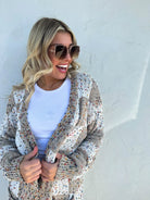 PREORDER: Checkered Miley Dot Cardigan in Four Colors-Womens-Stay Foxy Boutique, Florissant, Missouri