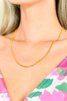 Eagerly Waiting Gold Plated Chain Necklace-Accessories-Stay Foxy Boutique, Florissant, Missouri