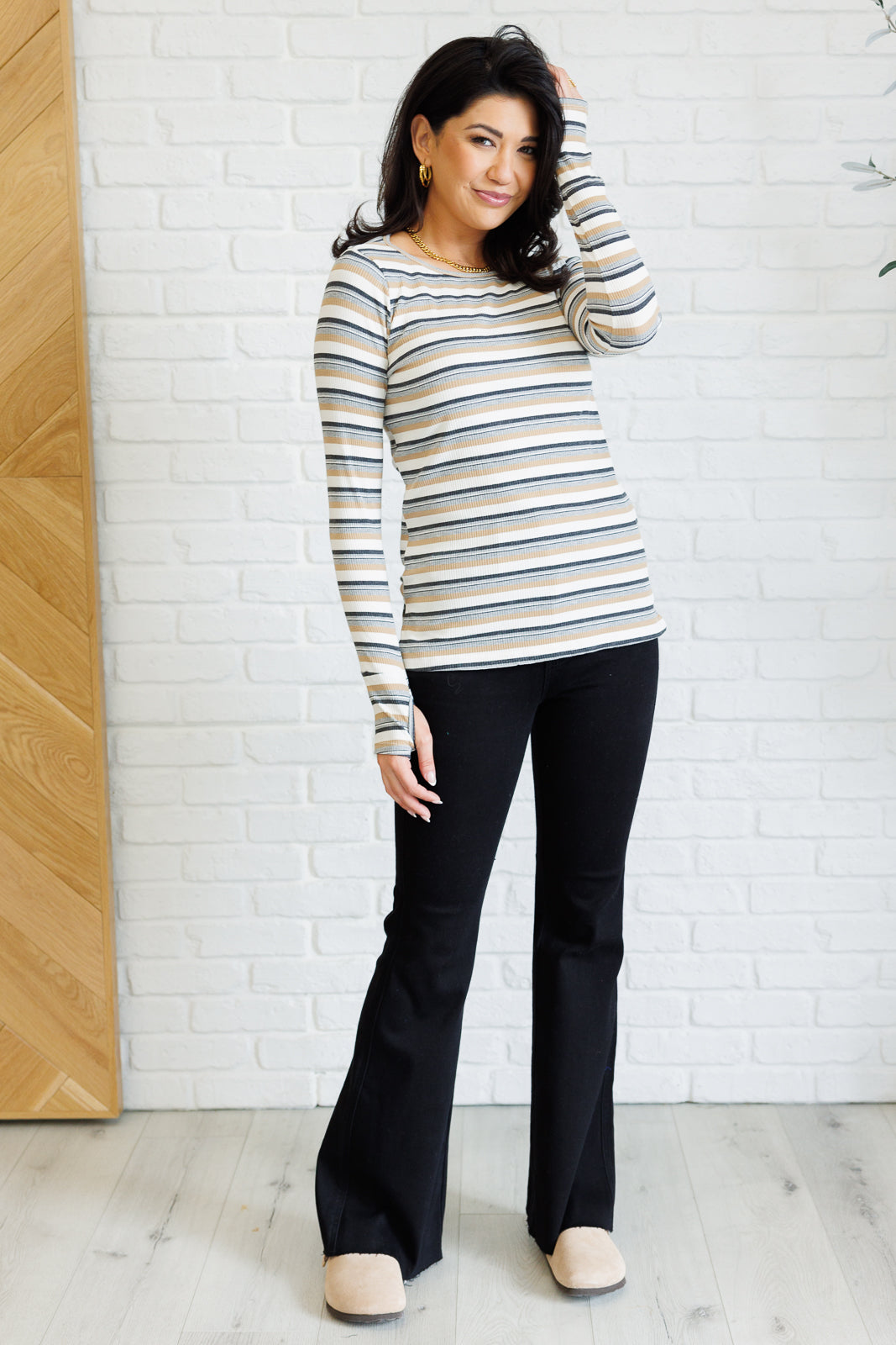 East Coast Breeze Striped Top-Tops-Stay Foxy Boutique, Florissant, Missouri