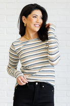 East Coast Breeze Striped Top-Tops-Stay Foxy Boutique, Florissant, Missouri
