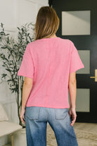 Effortless Edit Boxy Tee in Candy Pink-Womens-Stay Foxy Boutique, Florissant, Missouri