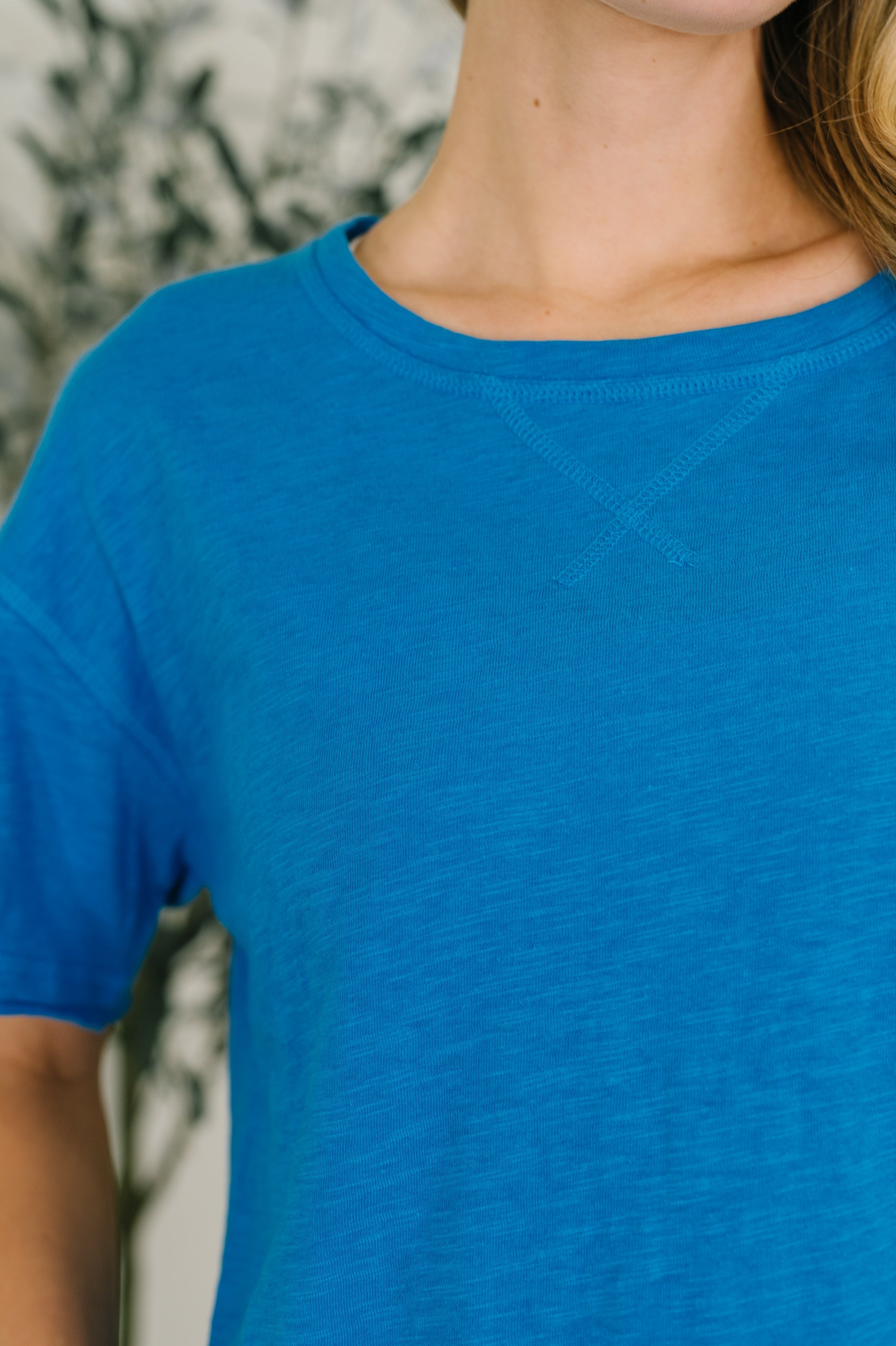 Effortless Edit Boxy Tee in Deep Sky-Womens-Stay Foxy Boutique, Florissant, Missouri