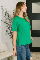 Effortless Edit Boxy Tee in Kelly Green-Womens-Stay Foxy Boutique, Florissant, Missouri