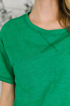 Effortless Edit Boxy Tee in Kelly Green-Womens-Stay Foxy Boutique, Florissant, Missouri