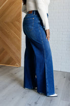 Eliza High Rise Control Top Retro Wide Leg Jeans-Denim-Stay Foxy Boutique, Florissant, Missouri