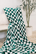Emerald City Checkered Blanket-Womens-Stay Foxy Boutique, Florissant, Missouri