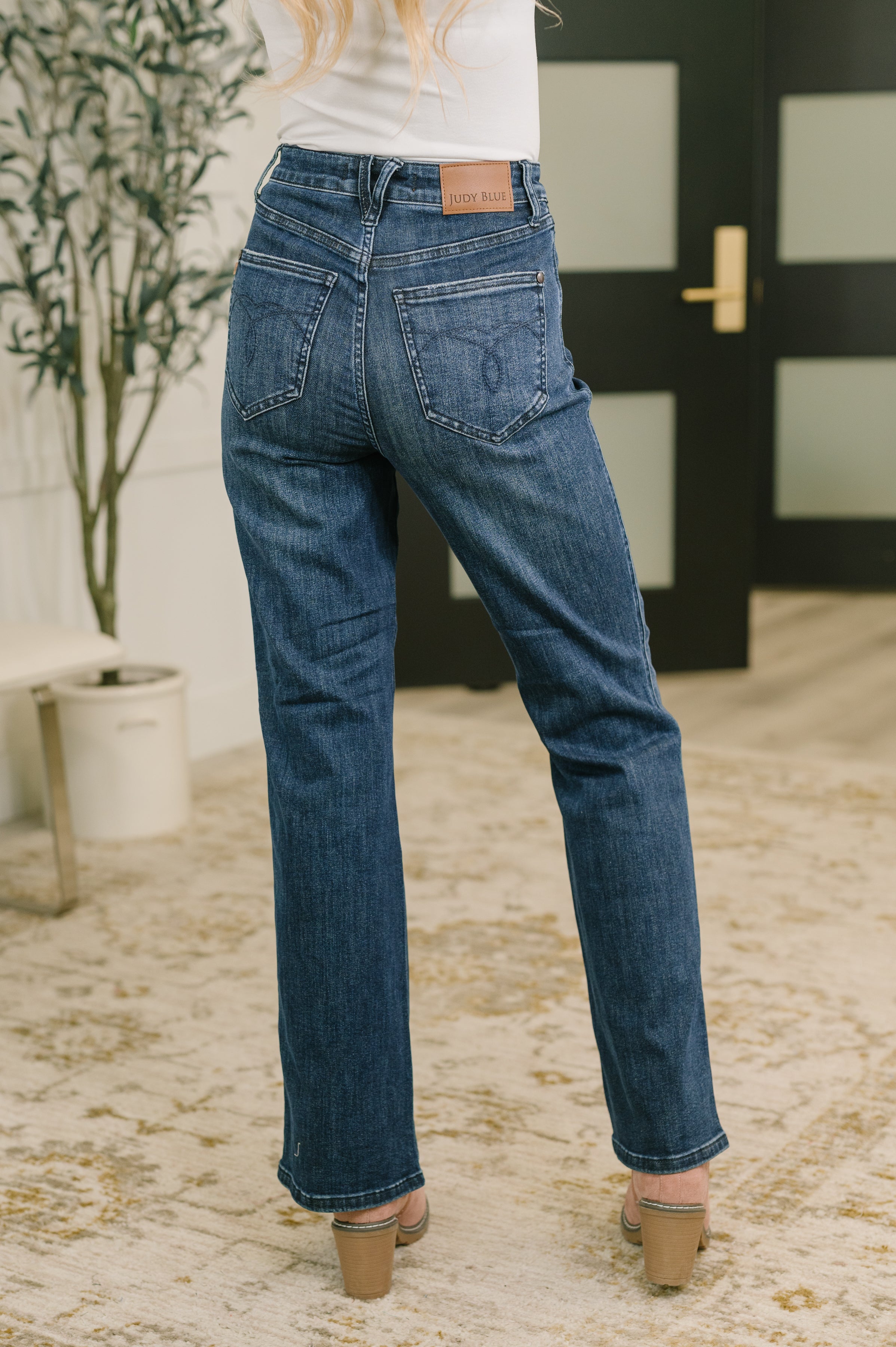 Emmy High Waist Bootcut Jean with Welt Pockets-Womens-Stay Foxy Boutique, Florissant, Missouri