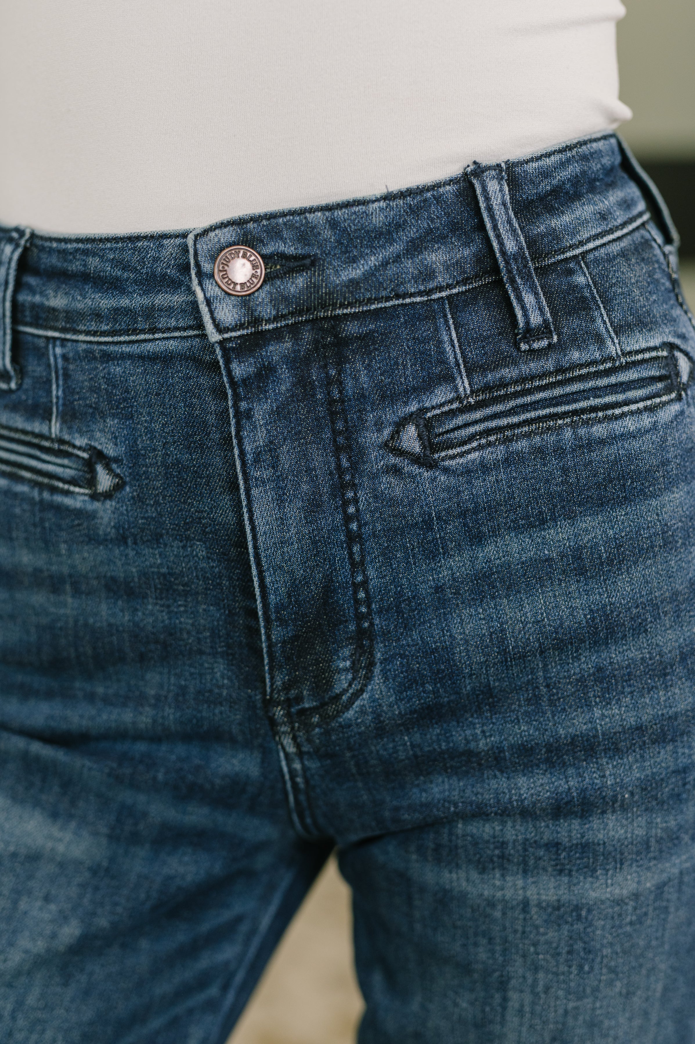Emmy High Waist Bootcut Jean with Welt Pockets-Womens-Stay Foxy Boutique, Florissant, Missouri