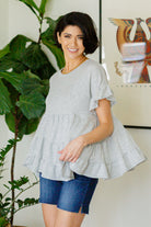 Endless Memories Tiered Babydoll Top-Tops-Stay Foxy Boutique, Florissant, Missouri
