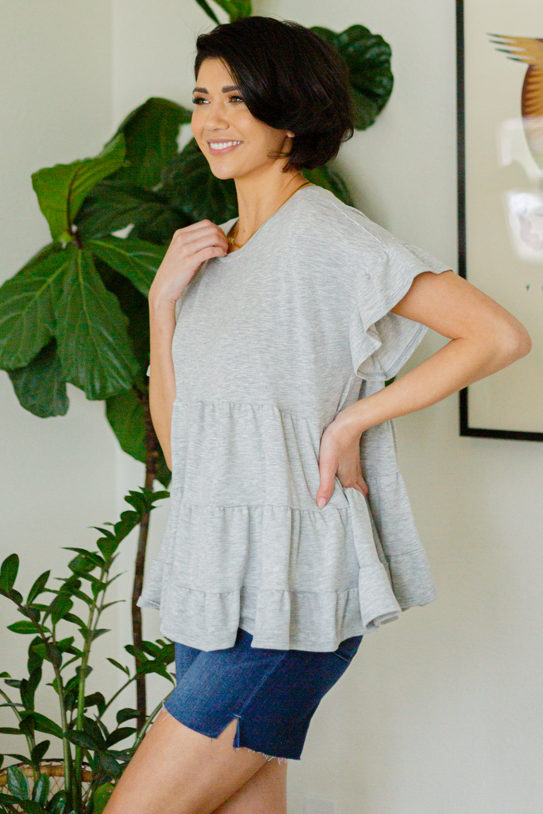 Endless Memories Tiered Babydoll Top-Tops-Stay Foxy Boutique, Florissant, Missouri