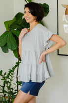Endless Memories Tiered Babydoll Top-Tops-Stay Foxy Boutique, Florissant, Missouri