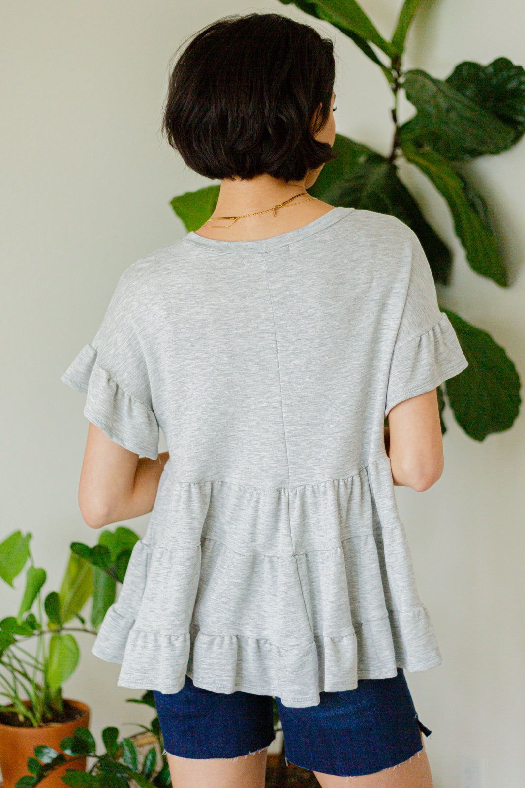 Endless Memories Tiered Babydoll Top-Tops-Stay Foxy Boutique, Florissant, Missouri