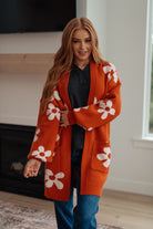 Enough Anyways Floral Cardigan in Burnt Orange-Layers-Stay Foxy Boutique, Florissant, Missouri