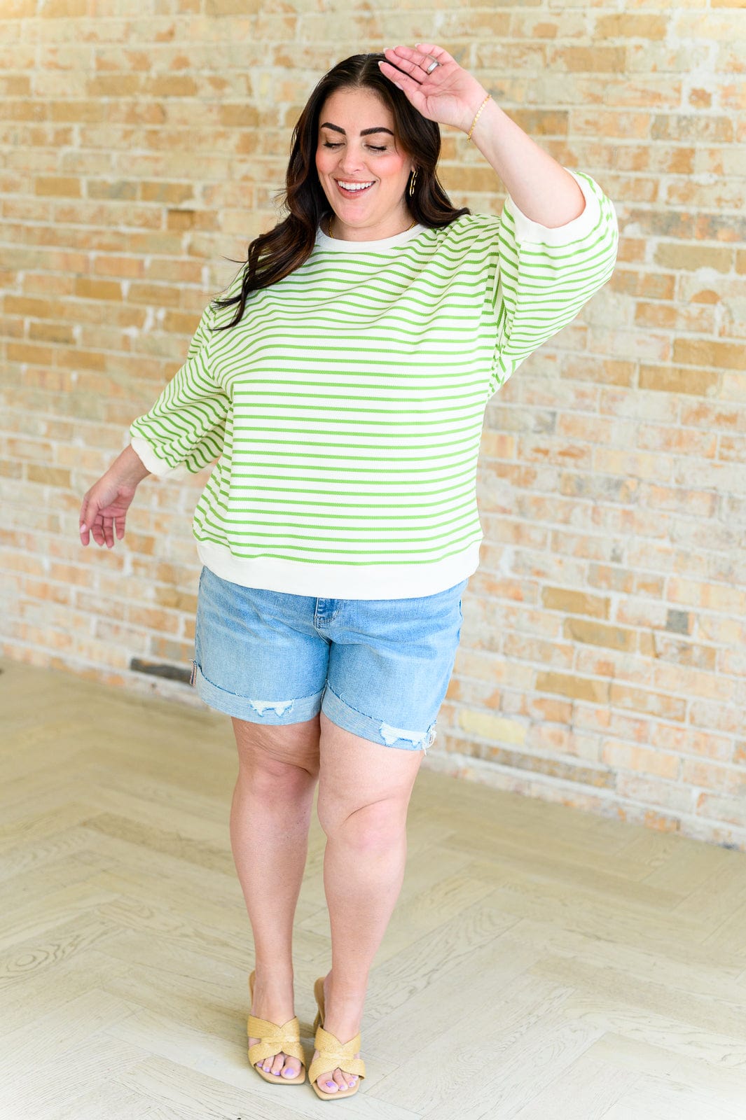 Enrichment Time Striped Top-Tops-Stay Foxy Boutique, Florissant, Missouri