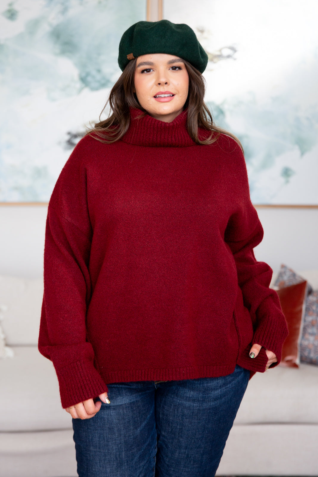 Envelop Me Turtleneck Sweater-Tops-Stay Foxy Boutique, Florissant, Missouri