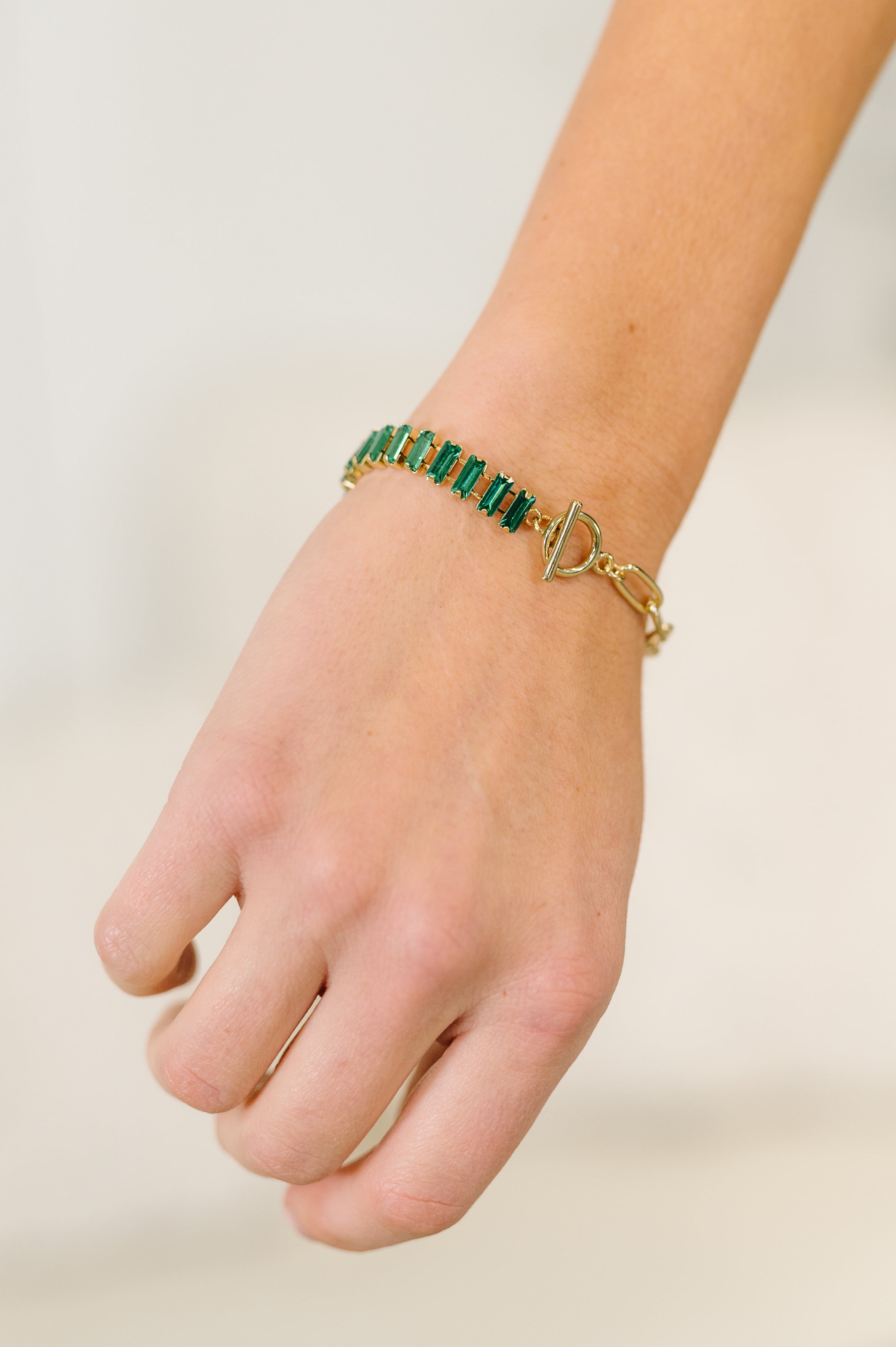 Esmeralda Toggle Bracelet in Green-Womens-Stay Foxy Boutique, Florissant, Missouri