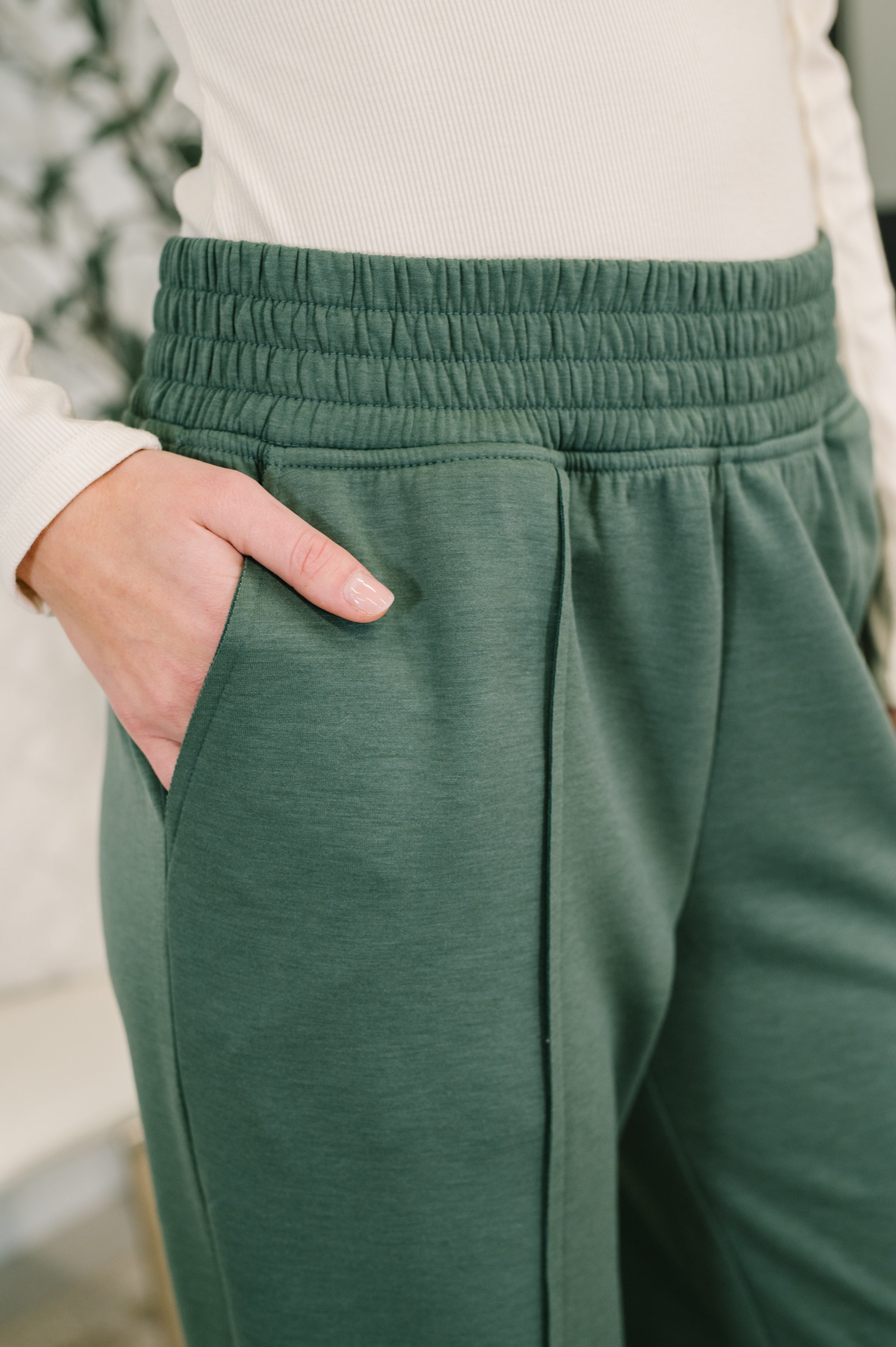 Every Second, Every Hour Jogger Bottoms in Dark Forest-Womens-Stay Foxy Boutique, Florissant, Missouri