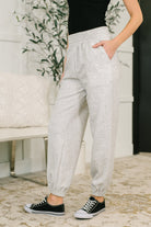 Every Second, Every Hour Jogger Bottoms in Heather Grey-Womens-Stay Foxy Boutique, Florissant, Missouri