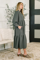 Every Single Touch V-Neck Tiered Dress-Womens-Stay Foxy Boutique, Florissant, Missouri