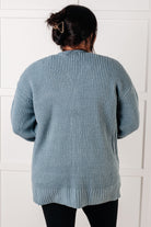 Everything Layer Waffle Knit Open Front Cardigan in Blue Grey-Layers-Stay Foxy Boutique, Florissant, Missouri