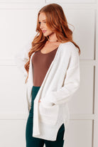 Everything Layer Waffle Knit Open Front Cardigan in Ivory-Layers-Stay Foxy Boutique, Florissant, Missouri