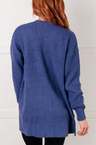 Everything Layer Waffle Knit Open Front Cardigan in Marlin-Layers-Stay Foxy Boutique, Florissant, Missouri