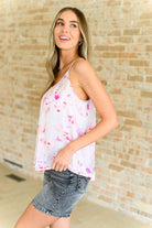 Everything is Fine Floral Camisole-Tops-Stay Foxy Boutique, Florissant, Missouri