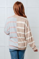 Exceptional Thought Striped Patchwork Sweater-Tops-Stay Foxy Boutique, Florissant, Missouri