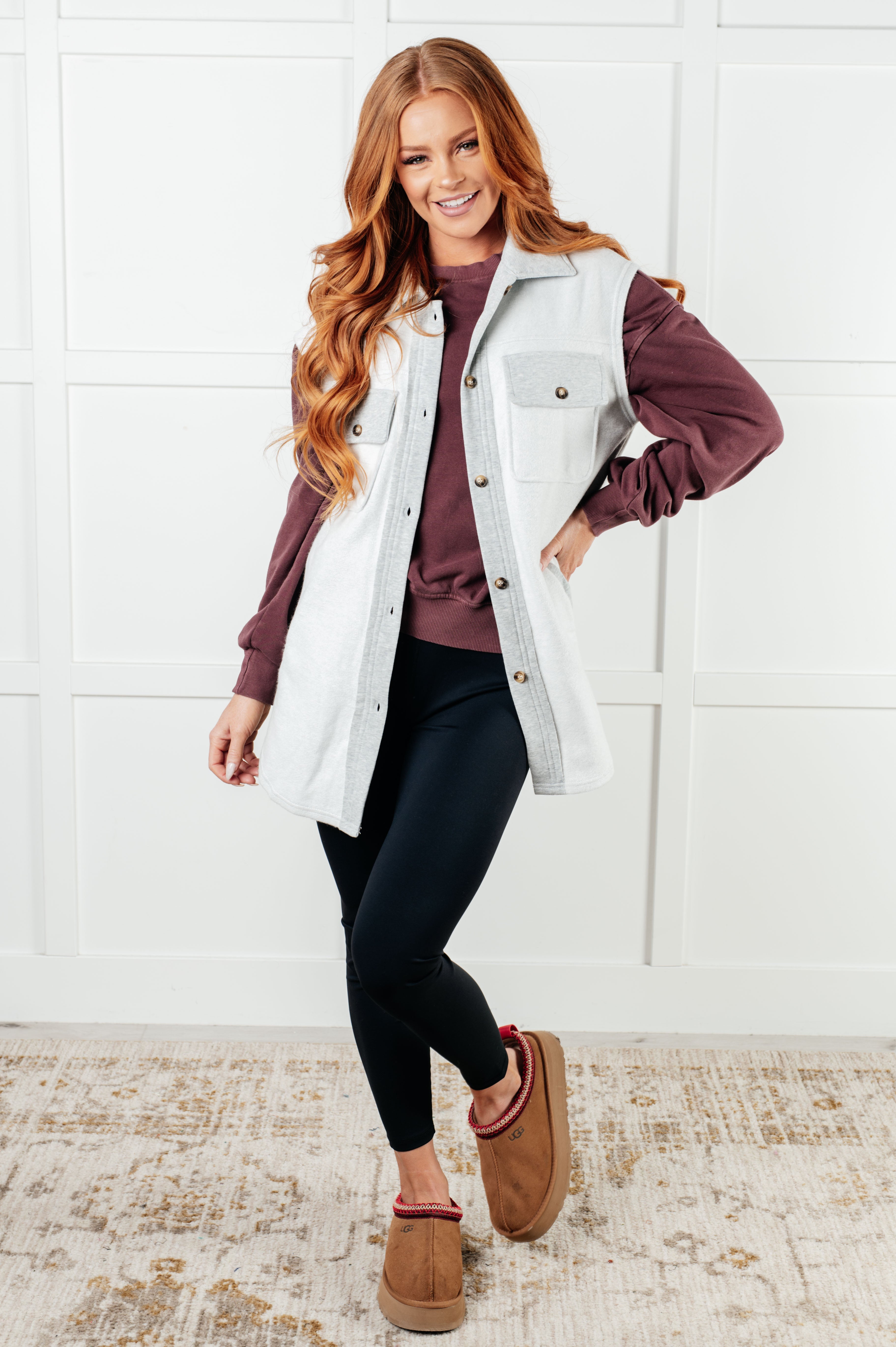 Exciting Expectations Sleeveless Shacket-Layers-Stay Foxy Boutique, Florissant, Missouri