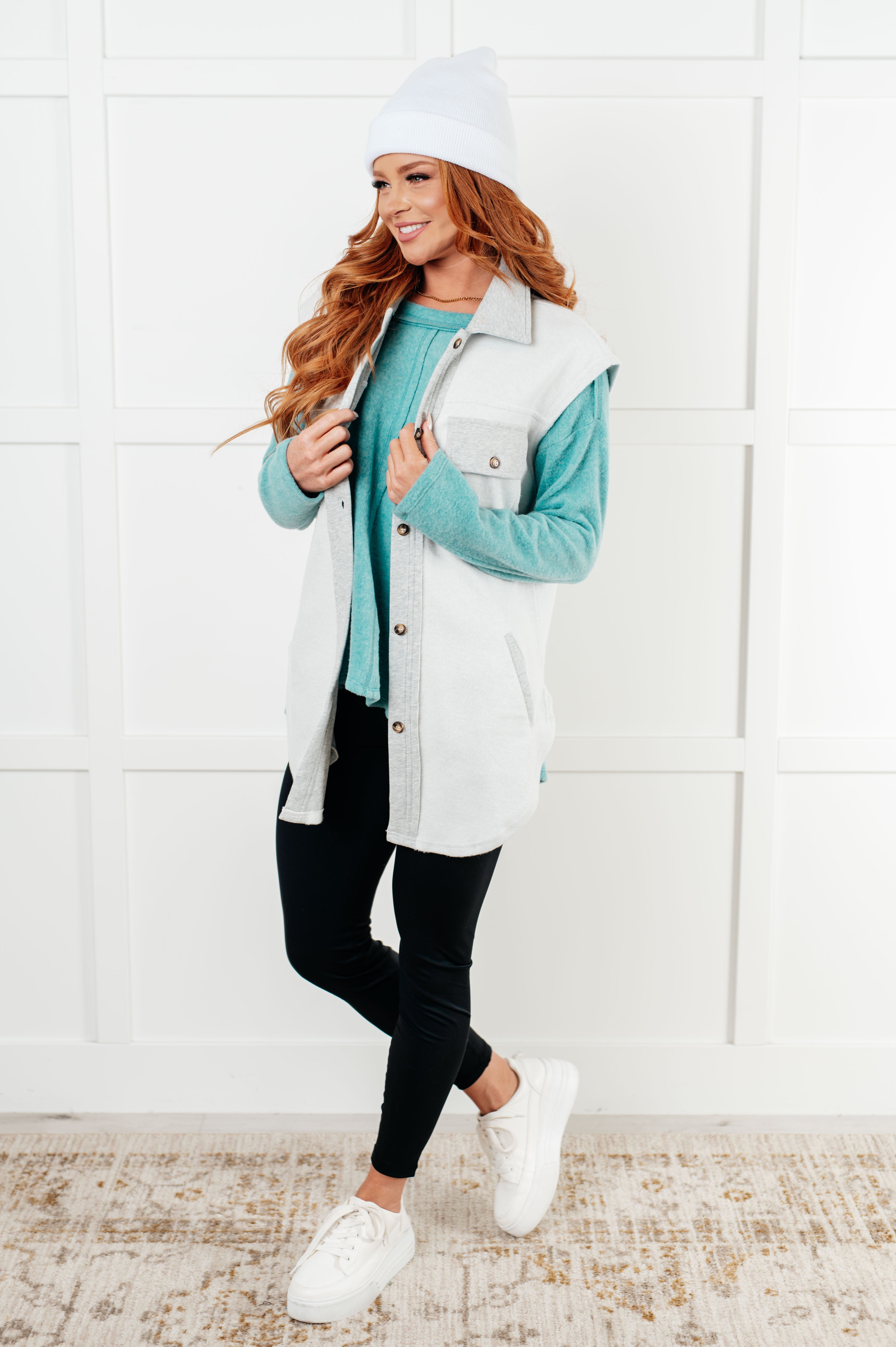 Exciting Expectations Sleeveless Shacket-Layers-Stay Foxy Boutique, Florissant, Missouri