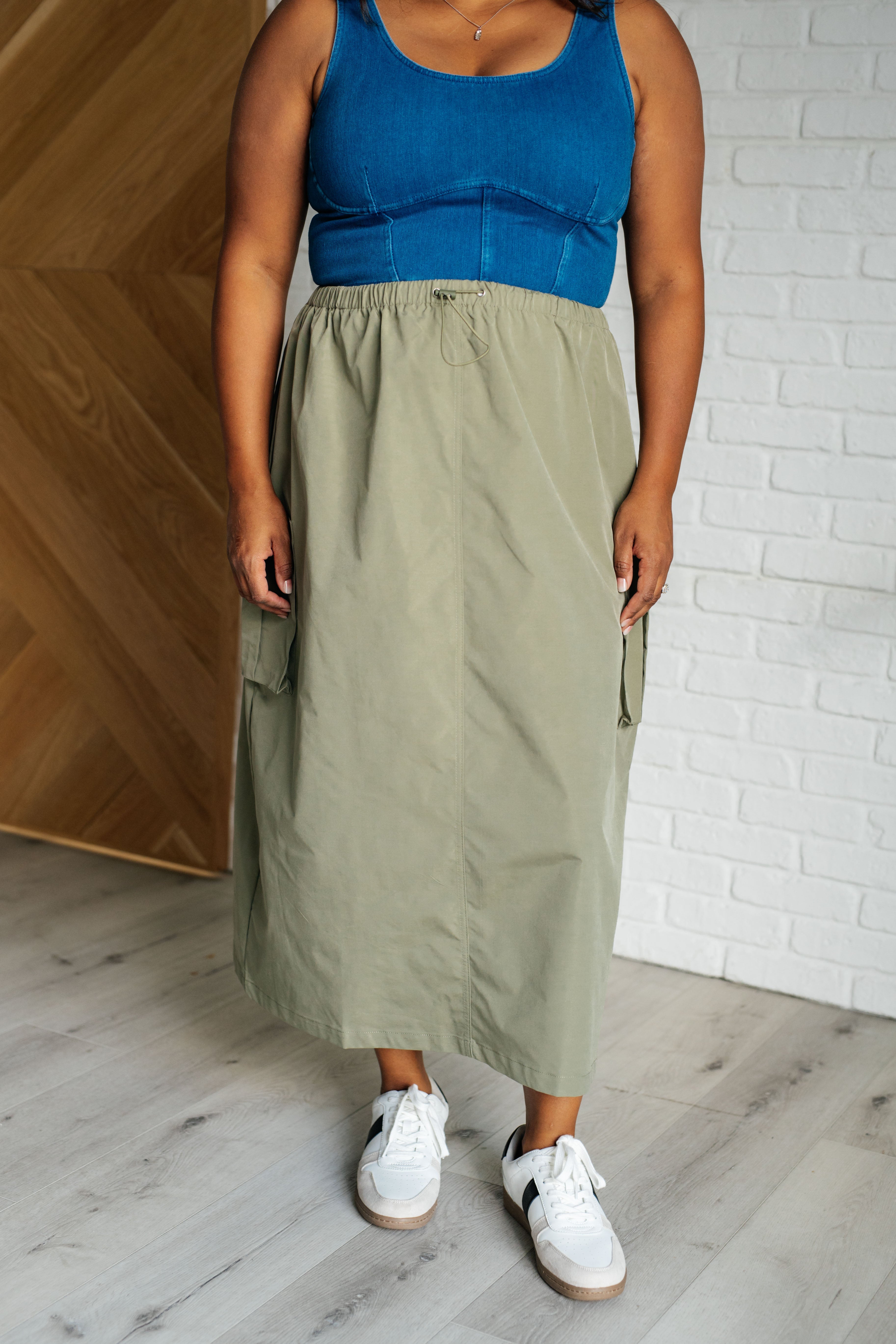 Explain It Away Cargo Skirt-Bottoms-Stay Foxy Boutique, Florissant, Missouri