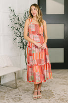Extra Sentimental Wide Strap Tiered Dress-Womens-Stay Foxy Boutique, Florissant, Missouri