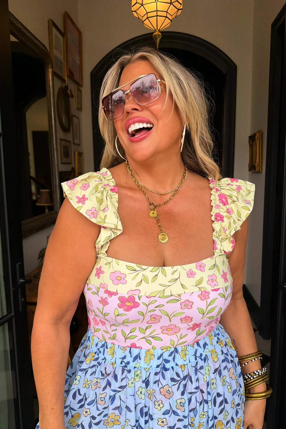 PREORDER: Floral Rainbow Swim Set-Womens-Stay Foxy Boutique, Florissant, Missouri