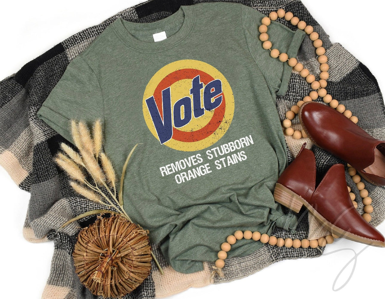 Vote Stains Graphic T shirt-Graphic T-Stay Foxy Boutique, Florissant, Missouri