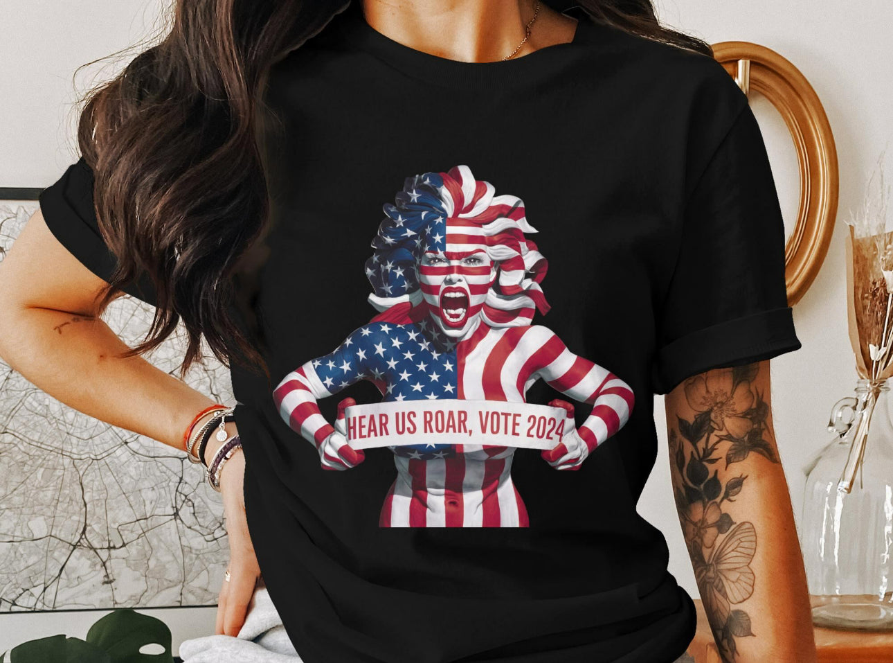 Hear Us Roar Graphic T shirt-Graphic T-Stay Foxy Boutique, Florissant, Missouri